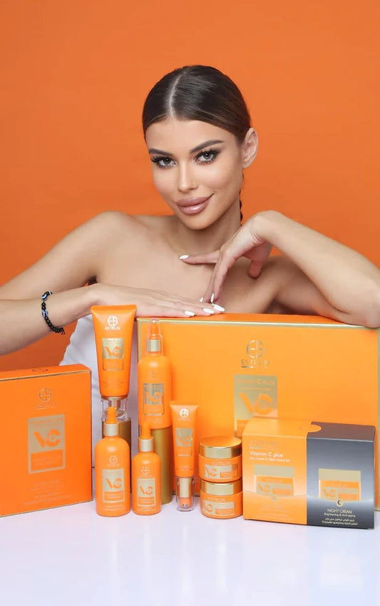 Estelin Vitamin C Plus Hyaluronic Acid Niacinamide Skin Care 7 Piece Set