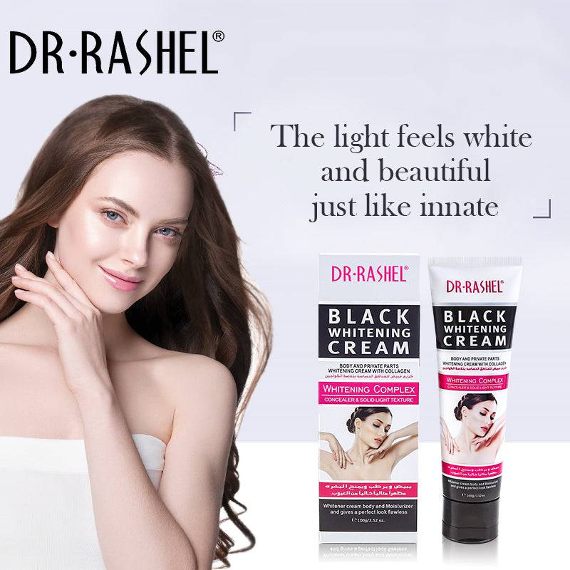 Dr.Rashel Black Whitening Cream with Collagen for Body and Private Parts for Girls & Women - 100ml - Dr-Rashel-Official