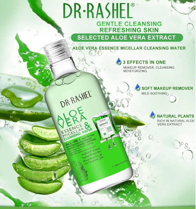 Dr.Rashel Aloe Vera Essence Micellar & Cleansing Water - 300ml - Dr-Rashel-Official