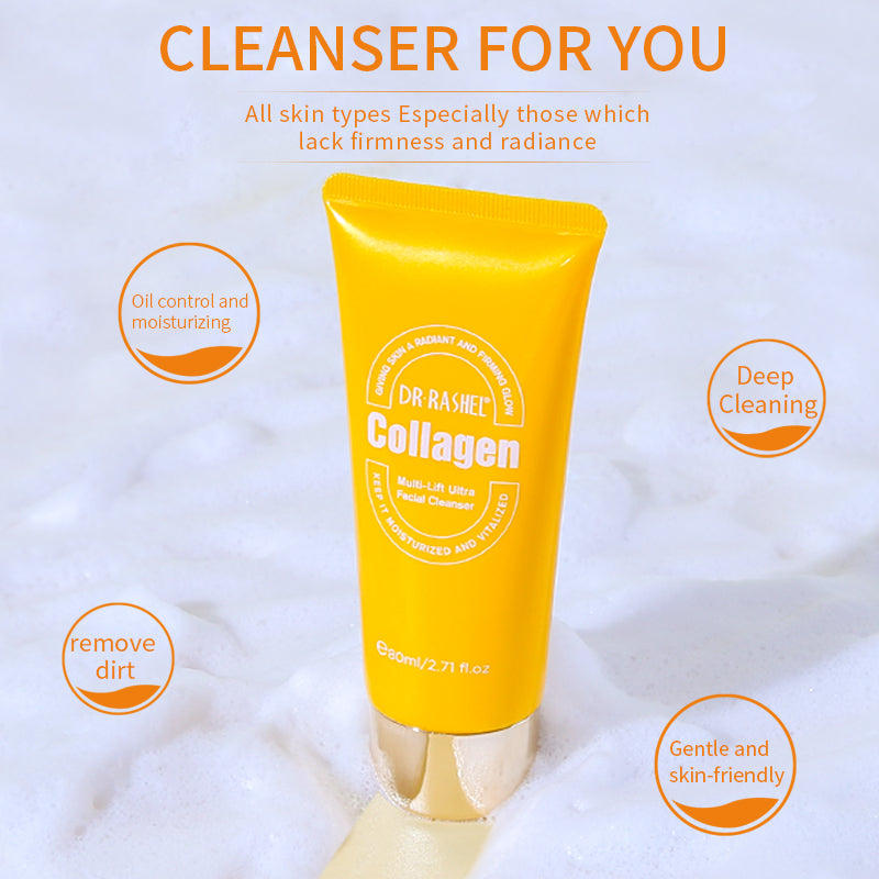 DR RASHEL Collagen Multi-Lift Ultra Essence Facial Cleanser 80ml Face Wash - Dr-Rashel-Official