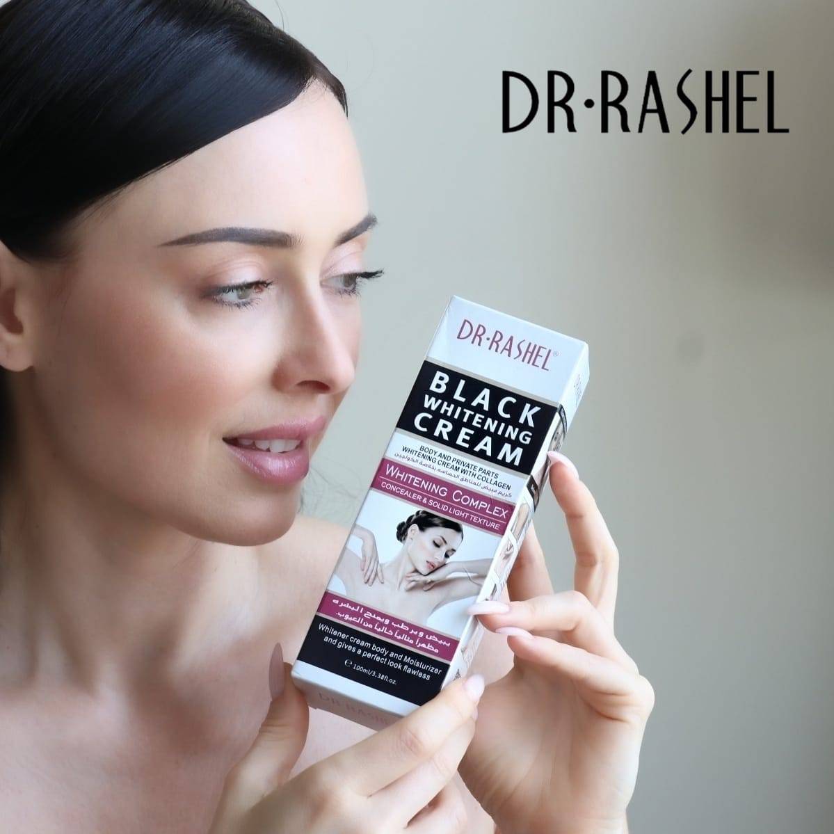Dr.Rashel Black Whitening Cream with Collagen for Body and Private Parts for Girls & Women - 100ml - Dr-Rashel-Official