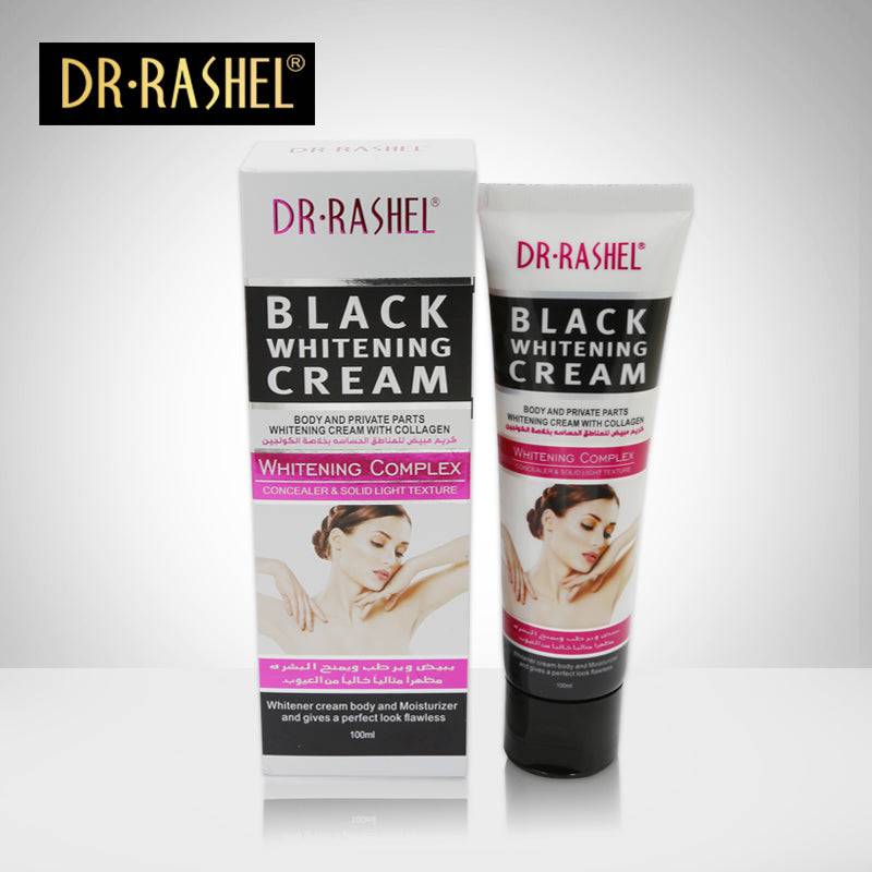 Dr.Rashel Black Whitening Cream with Collagen for Body and Private Parts for Girls & Women - 100ml - Dr-Rashel-Official