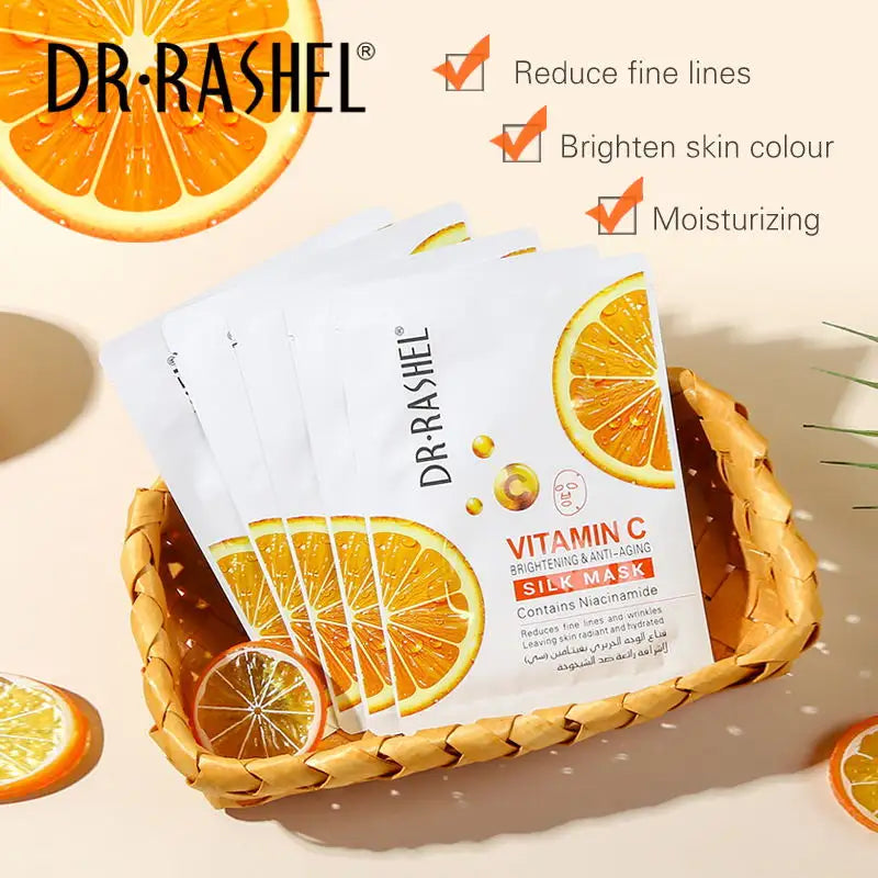 Dr.Rashel Vitamin C Brightening & Anti-Aging Silk Mask - Dr-Rashel-Official