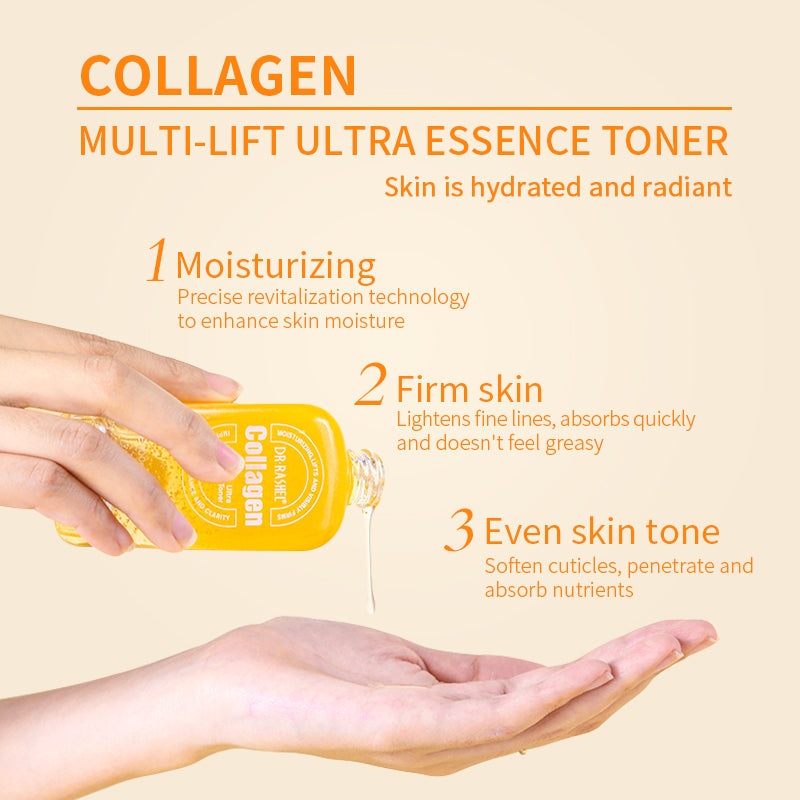 DR RASHEL Collagen Multi-Lift Ultra Anti-wrinkle Essence Toner 100ml - Dr-Rashel-Official