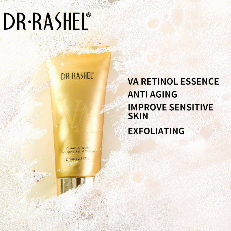 DR RASHEL Face Wash Vitamin A Retinol Anti-aging Facial Cleanser 80ml - Dr-Rashel-Official