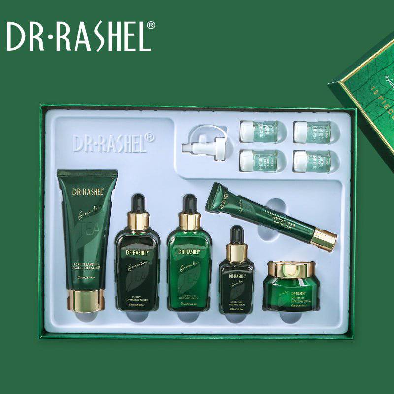DR RASHEL Green Tea Purify Balancing Skin Care Set 10pcs Facial Care Kit - Dr-Rashel-Official