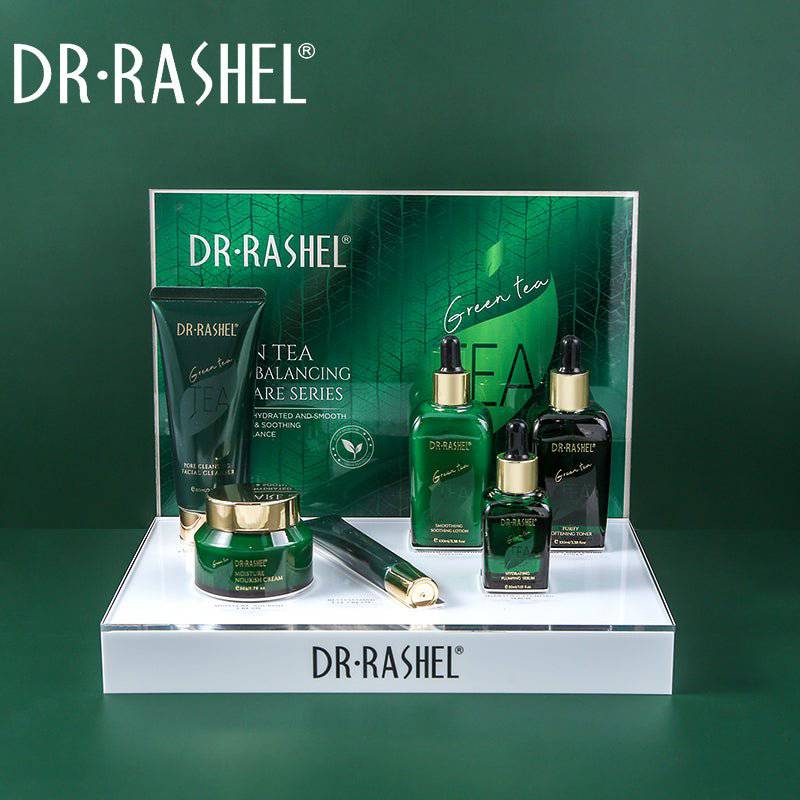 DR RASHEL Green Tea Purify Balancing Skin Care Set 10pcs Facial Care Kit - Dr-Rashel-Official