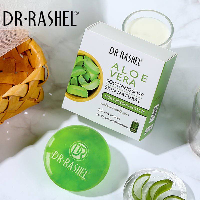 Dr.Rashel Aloe Vera Soothing Skin Natural Soap - 100gms - Dr-Rashel-Official