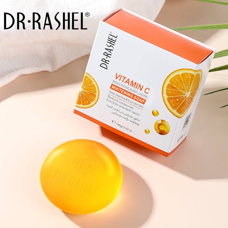 Dr.Rashel Vitamin C Brightening & Anti Aging Whitening Soap - 100gms - Dr-Rashel-Official