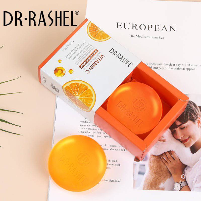 Dr.Rashel Vitamin C Brightening & Anti Aging Whitening Soap - 100gms - Dr-Rashel-Official