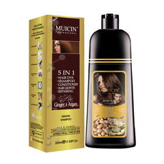 5 In 1 Hair Color Shampoo With Ginger & Argan Oil - Color Refresh & Repair