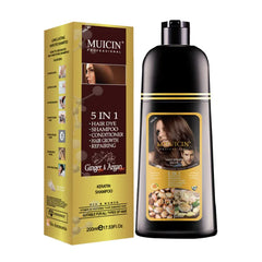 5 In 1 Hair Color Shampoo With Ginger & Argan Oil - Color Refresh & Repair