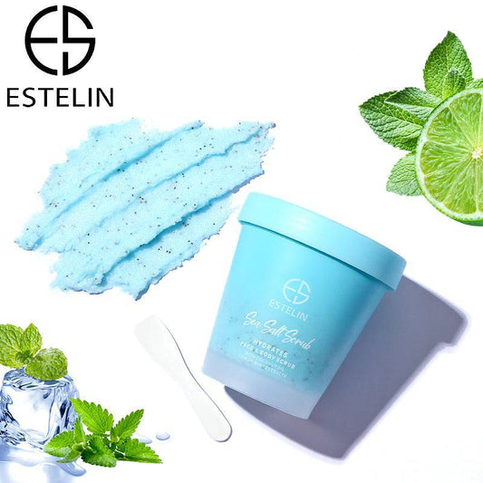 Estelin Sea Salt Scrub Hydrates Face & Body Scrub by Dr.Rashel - 280g - Dr.Rashel - Face & Body Scrub - Dr-Rashel-Official