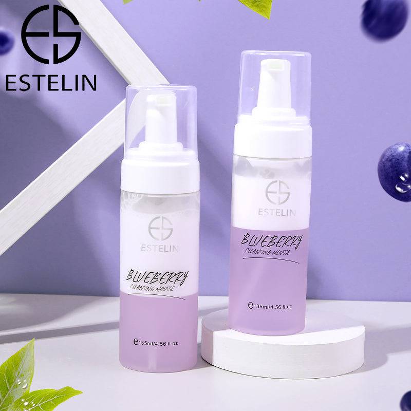 ESTELIN Skin Care Deep Cleaning Pore Cleaning Blueberry Cleansing Mousse 135ML - Dr-Rashel-Official