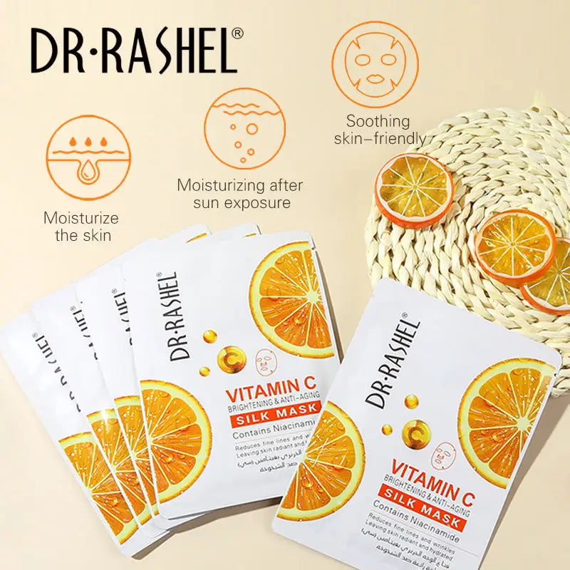 Dr.Rashel Vitamin C Brightening & Anti-Aging Silk Mask - Dr-Rashel-Official