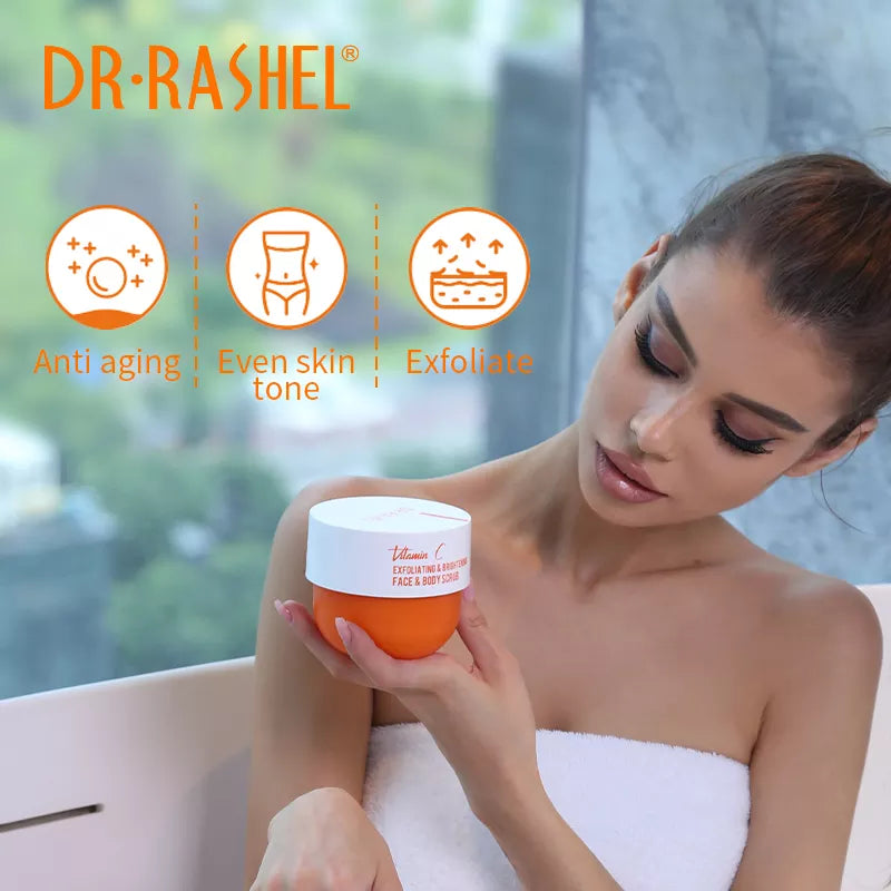 Dr. Rashel Vitamin C Exfoliating & Brightening Face & Body Scrub - Dr-Rashel-Official