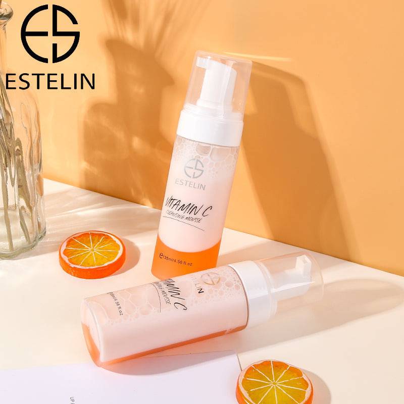 ESTELIN Skin Care Deep Cleaning Pore Cleaning Vitamin C Cleansing Mousse 135ML - Dr-Rashel-Official