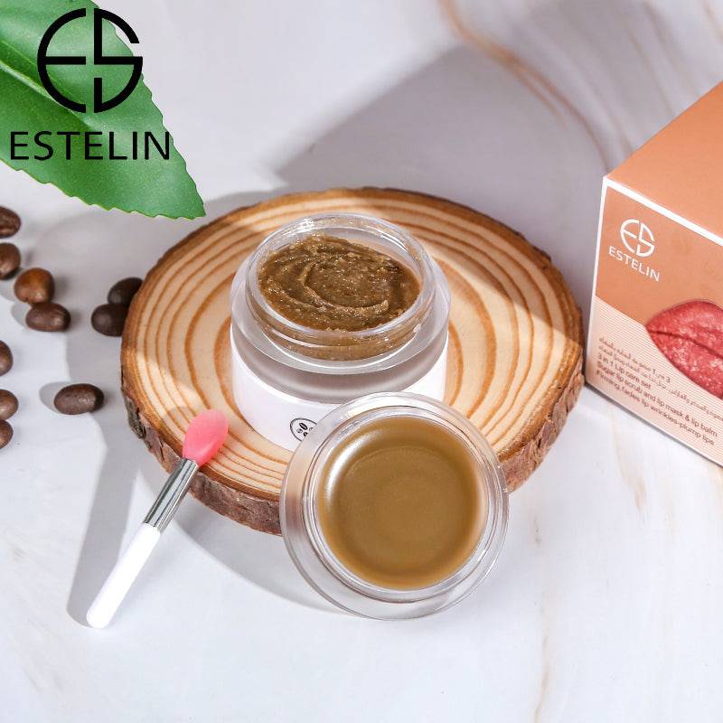 ESTELIN Coffee Sugar Lip Scrub Moisturizing Mask And Lip Balm 3 in 1 Lip Care Set - Dr-Rashel-Official