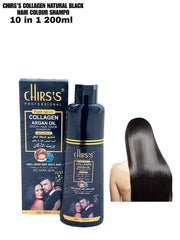 Chirs`s Professional Collagen Argan Oil Speedy Hair Color Shampoo - 200ml