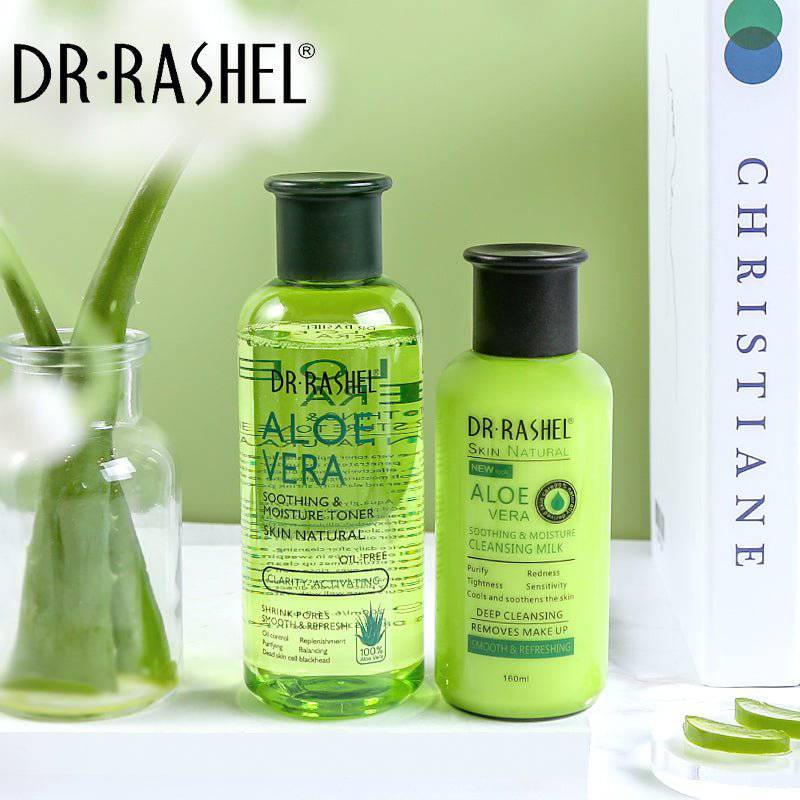 Dr.Rashel Aloe Vera Skin Natural Soothing & Moisture Skin Care Series - Pack of 6 With Box - Dr-Rashel-Official