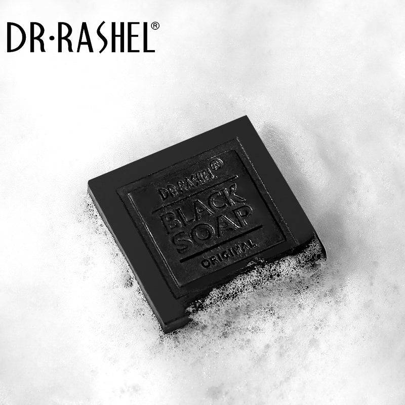 Dr.Rashel Collagen Charcoal Black Soap Deep Cleansing Facial Soap Tighten Pores, Acne & Oil Control - 100g - Dr-Rashel-Official