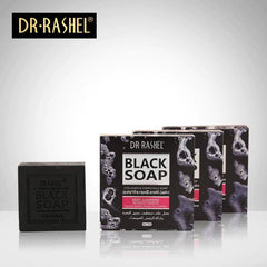 Dr.Rashel Collagen Charcoal Black Soap Deep Cleansing Facial Soap Tighten Pores, Acne & Oil Control - 100g - Dr-Rashel-Official