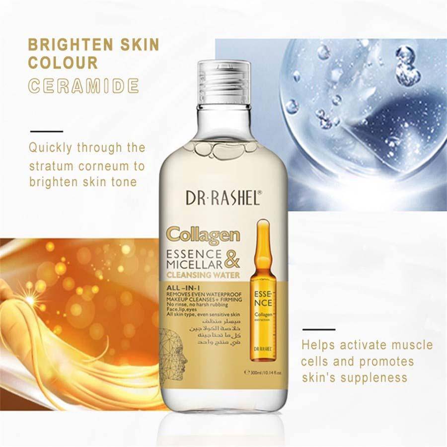 Dr.Rashel Collagen Essence & Micellar Cleansing Water All in 1 - 300ml - Dr-Rashel-Official