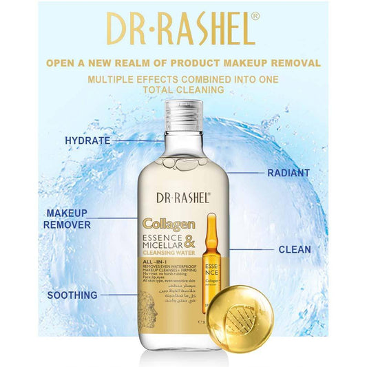 Dr.Rashel Collagen Essence & Micellar Cleansing Water All in 1 - 300ml - Dr-Rashel-Official