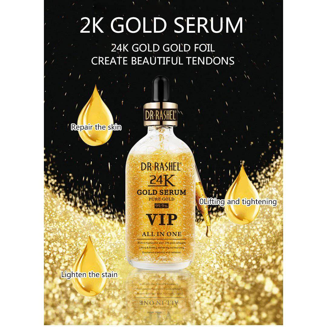 Dr.Rashel Gold Serum 99.9% VIP All In One Pure Gold - 50ml - Dr-Rashel-Official