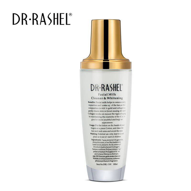 Dr.Rashel Milk with Real Gold Atoms & Collagen 24K Facial Milk Cleaner & Whitener - Dr-Rashel-Official