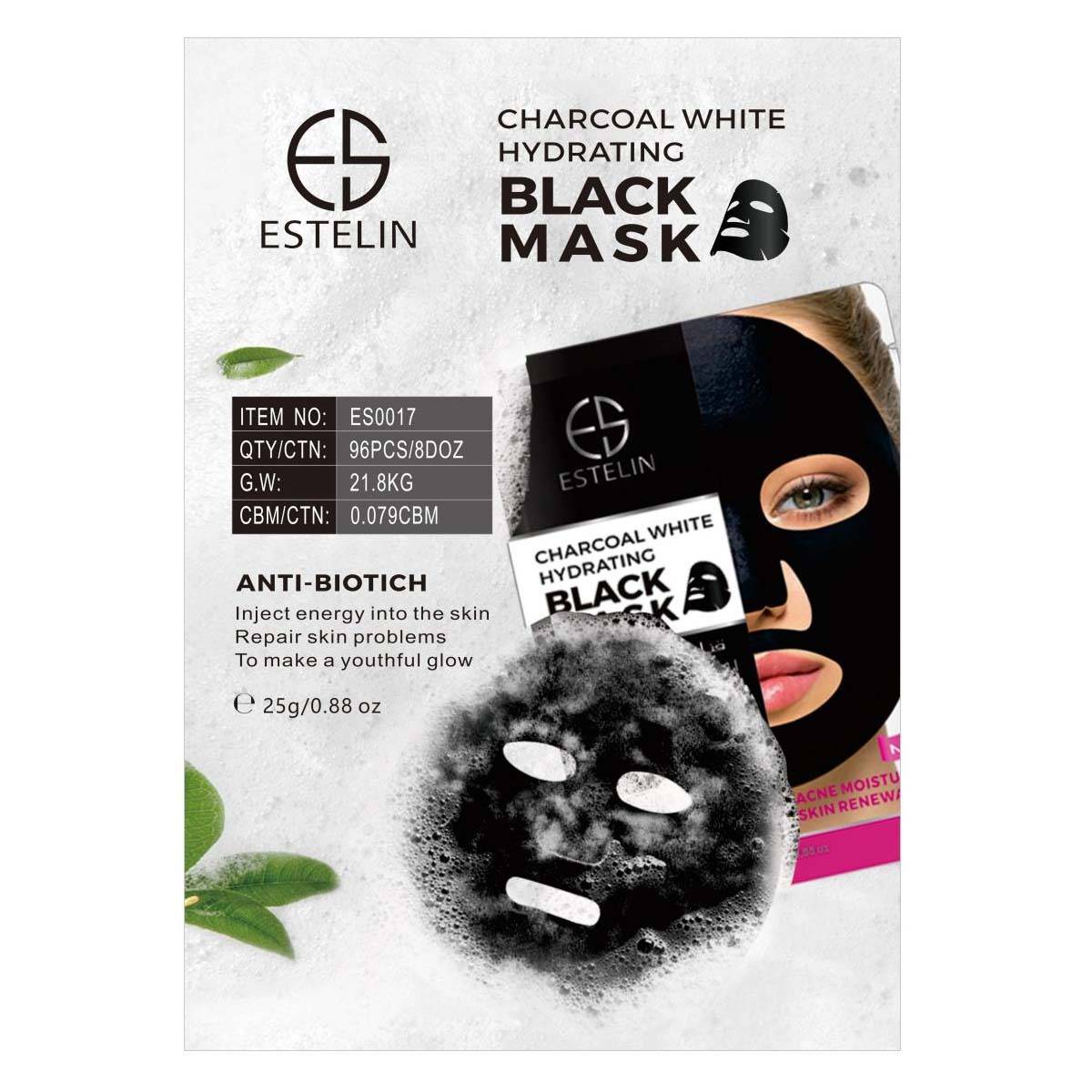 Estelin Charcoal White Hydrating Black Acne Moisturizing Skin Renewal Mask - Dr-Rashel-Official