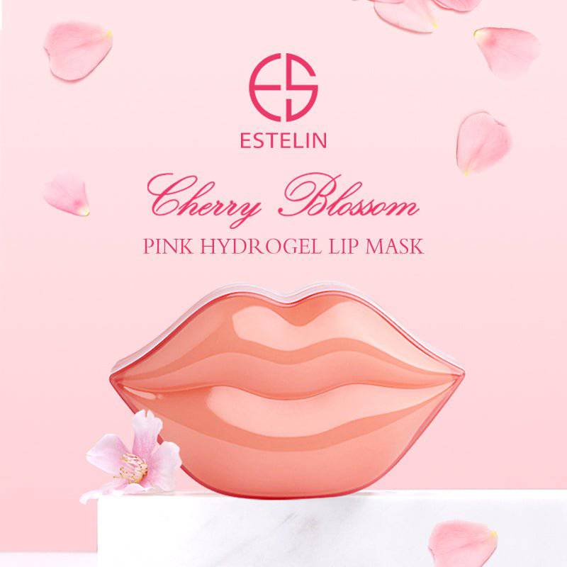 ESTELIN Cherry Blossom Pink Hydrating Lip Patch Sleeping Lip Mask - 22 Pcs - Dr-Rashel-Official