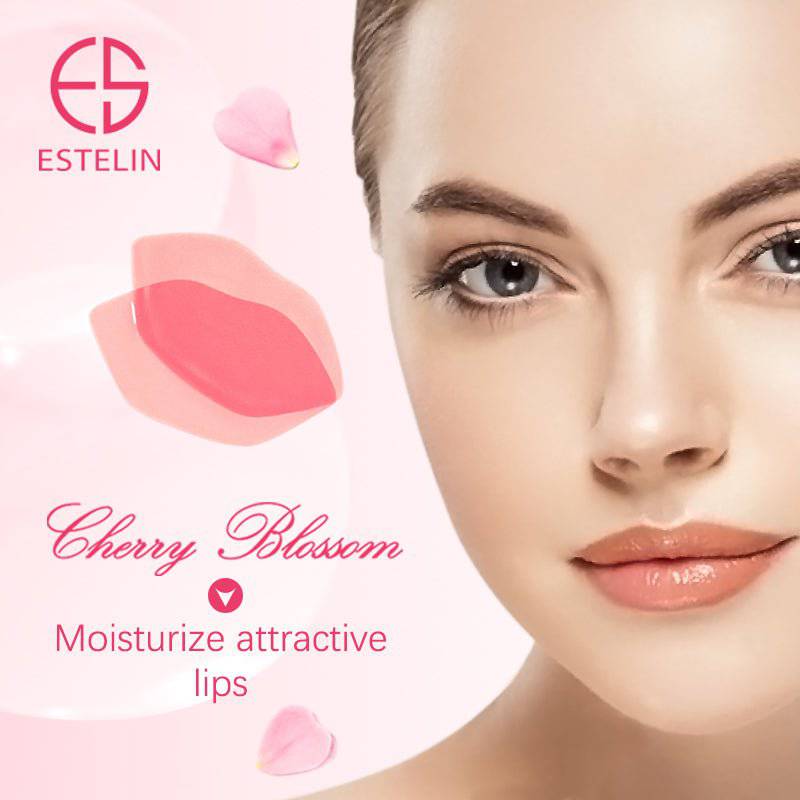 ESTELIN Cherry Blossom Pink Hydrating Lip Patch Sleeping Lip Mask - 22 Pcs - Dr-Rashel-Official