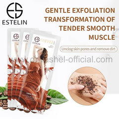 Estelin Coffee 100% Pure Natural Body Scrub by Dr.Rashel - Pack of 7 - Dr-Rashel-Official