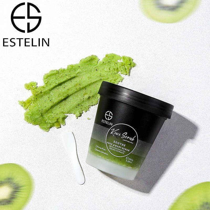 Estelin Kiwi Scrub Soothe Face & Body Scrub by Dr.Rashel - 280g - Dr-Rashel-Official