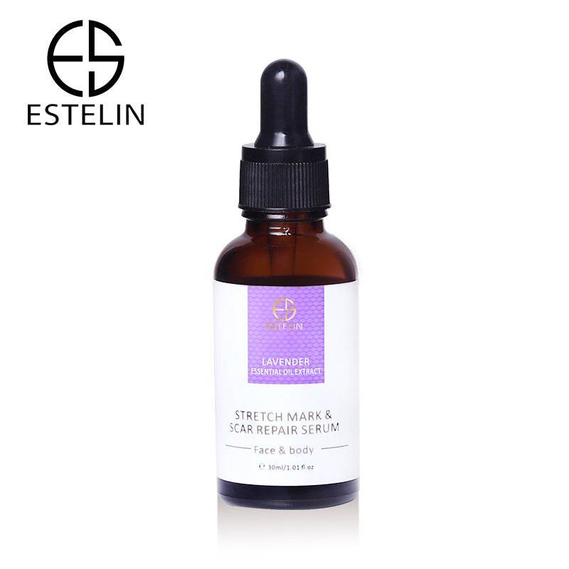 Estelin Lavender Essential Oil Extract Stretch Mark & Scar Repair Serum for Face & Body - 30ml - Dr-Rashel-Official