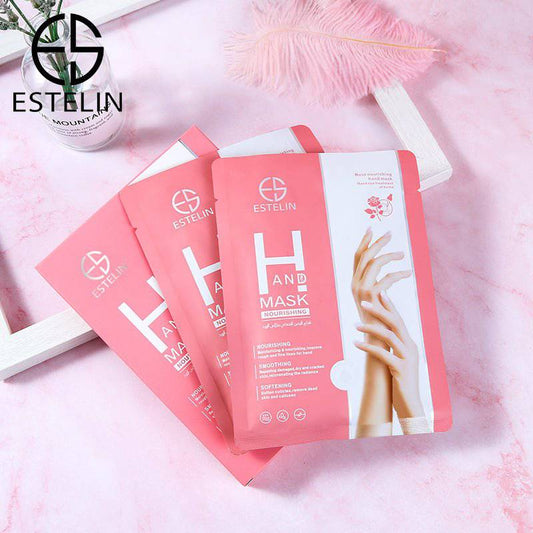 ESTELIN Rose Nourishing Hand Mask Moisturizing Spa For Hands - 2 Pairs - Dr-Rashel-Official