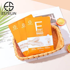 ESTELIN Vitamin C Nourishing Foot Mask Daily Moisturizing Foot Care - 2pairs - Dr-Rashel-Official