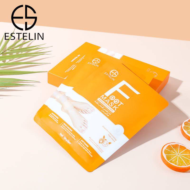 ESTELIN Vitamin C Nourishing Foot Mask Daily Moisturizing Foot Care - 2pairs - Dr-Rashel-Official